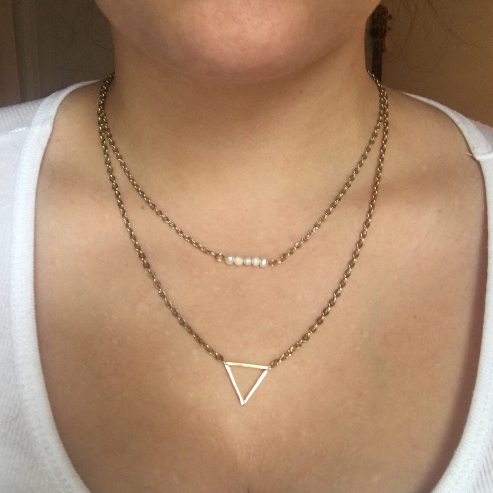 💫18k Plated Genuine Pearl Necklace💫